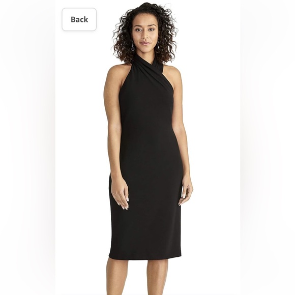 RACHEL Rachel Roy Black Midi Dress - Picture 1 of 15